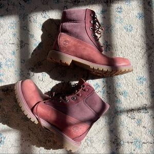 Maroon Timberlands